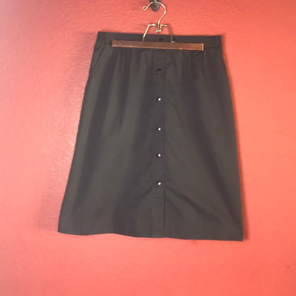 VTG Lily’s of Beverly Hills Black Snap up Skirt